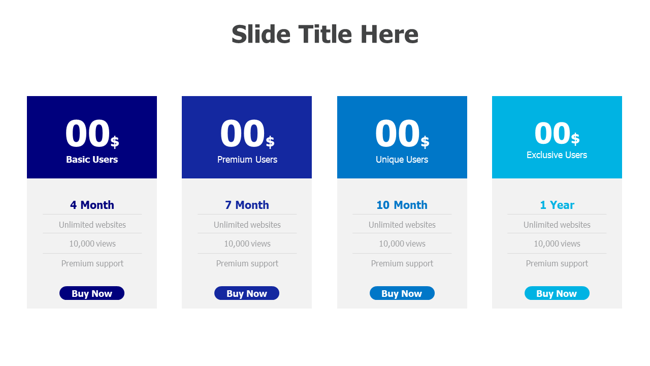 Pricing plan