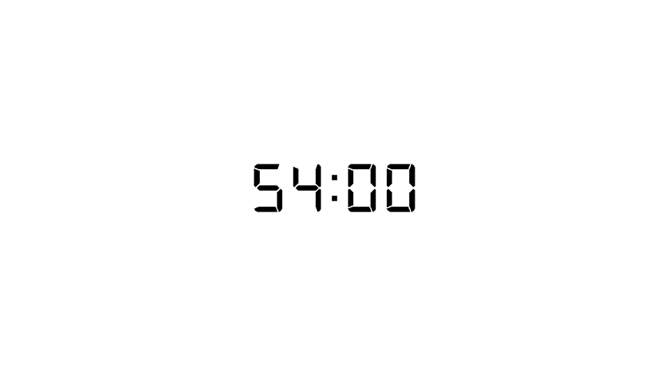 54 minutes timer