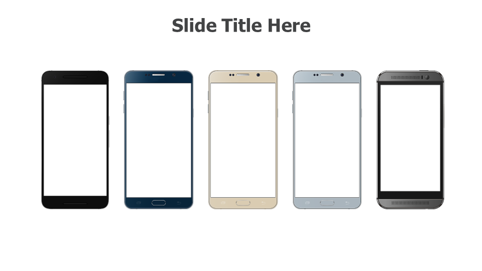 Samsung mobile different colors mockups