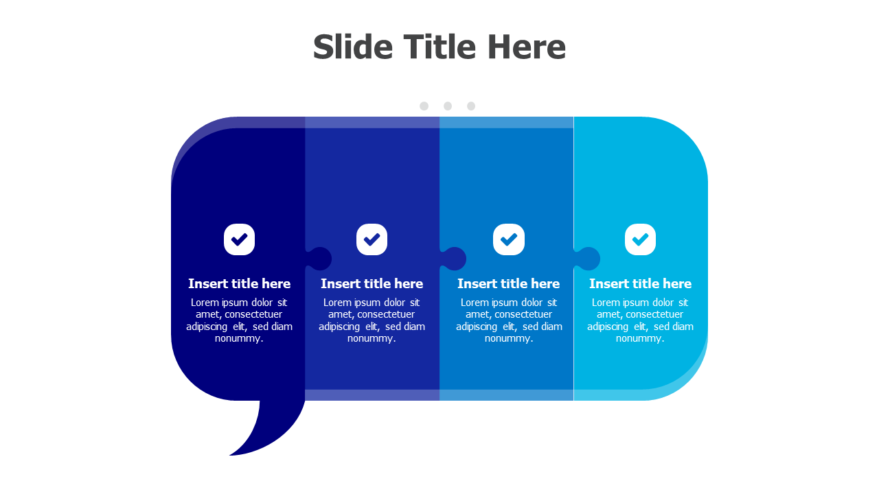 4 pieces speech bubble puzzles 65