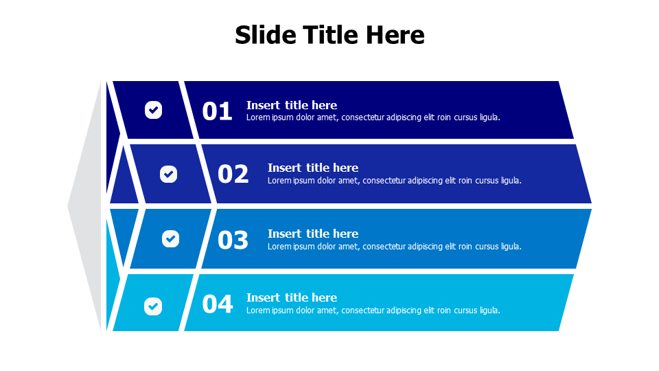 3D cube with 4 points infographic