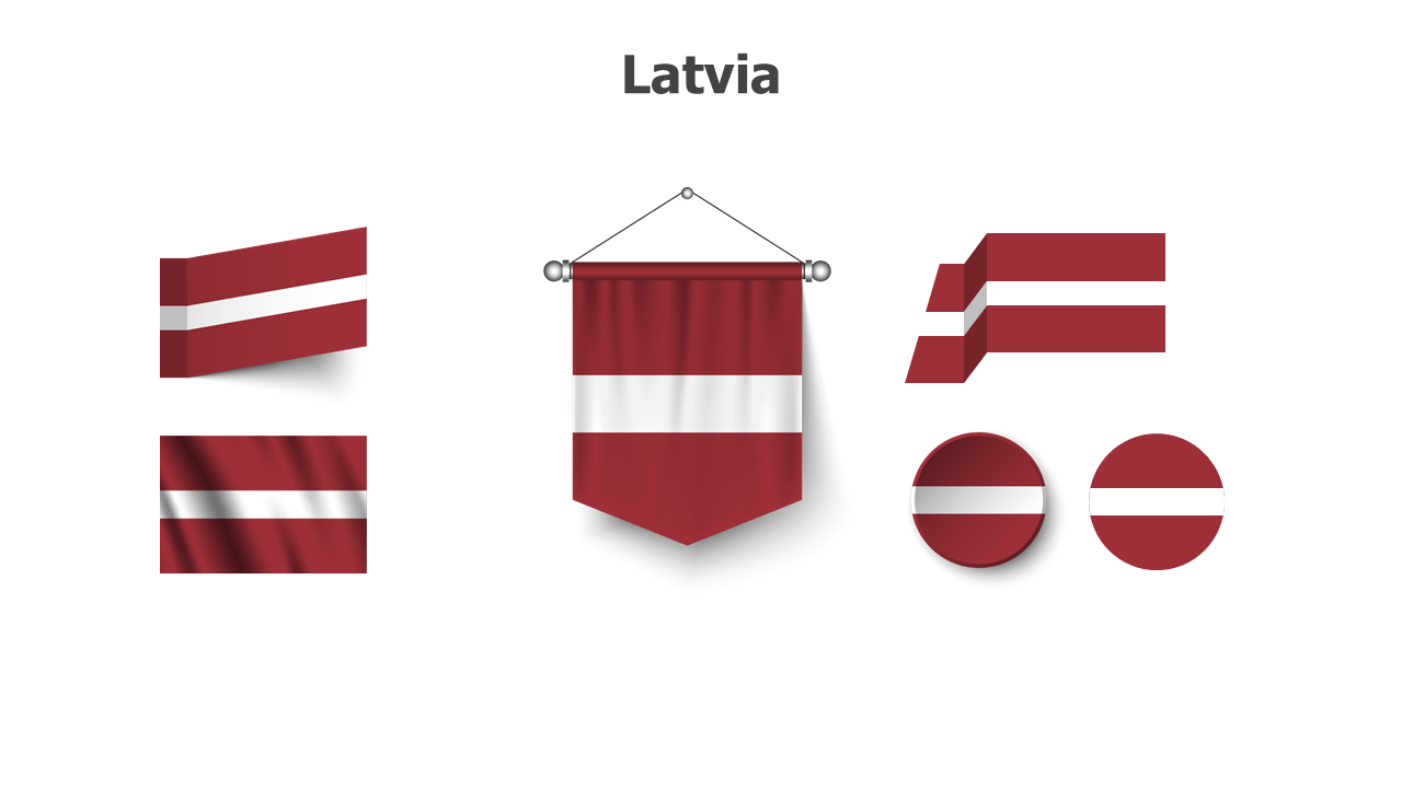 Latvia flags