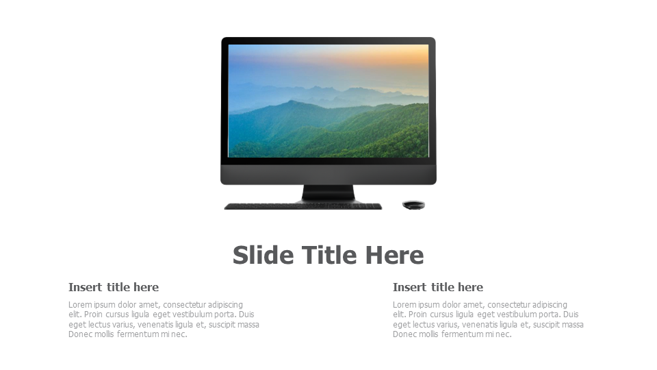 Mac computer mockup