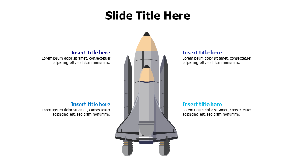 4 points rocket launching with a bencil infographic