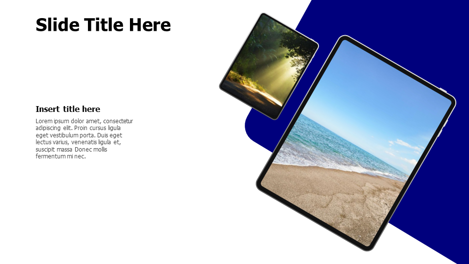 Two ipads large and small mockups