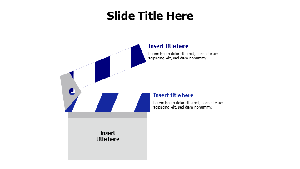 2 points Clapperboard infographic