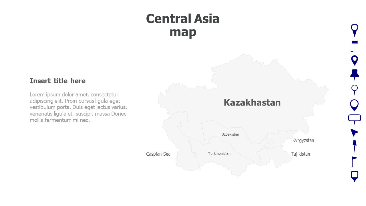 Central Asia map