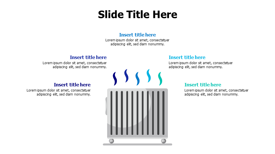 5 points smoke from a heater infographic