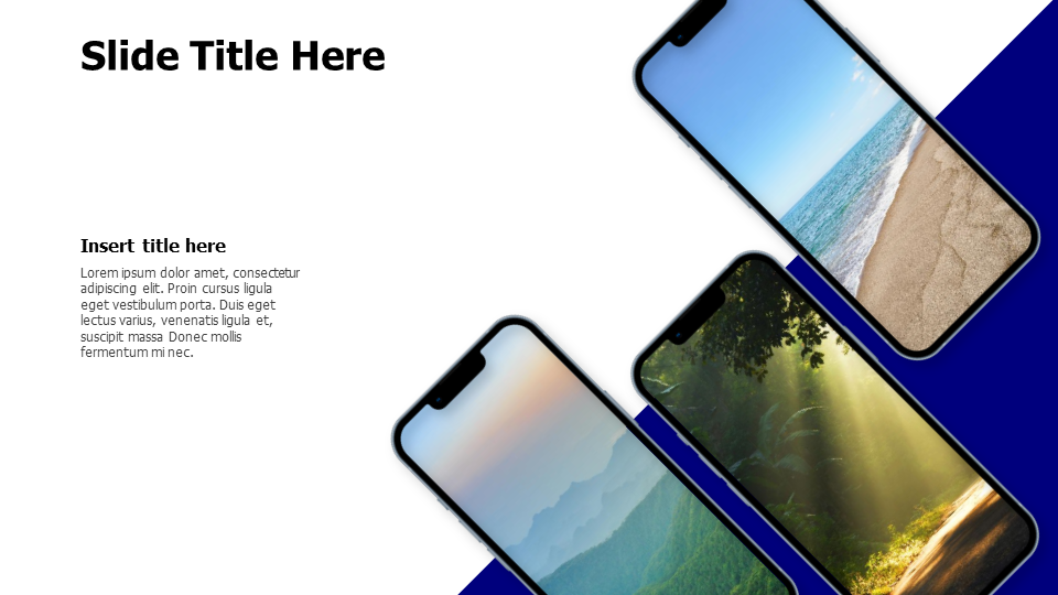 3 mobiles placeholders
