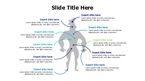 10 points muscled man infographic