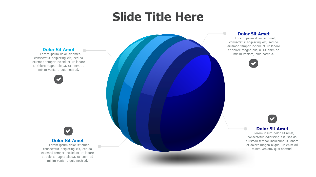 4 points 3D sphere