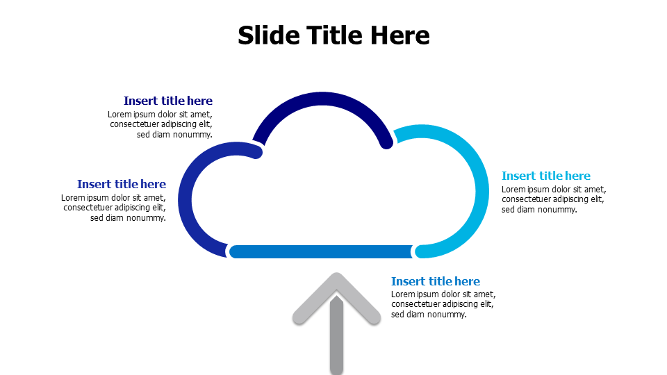 4 points from outline colored  infographic