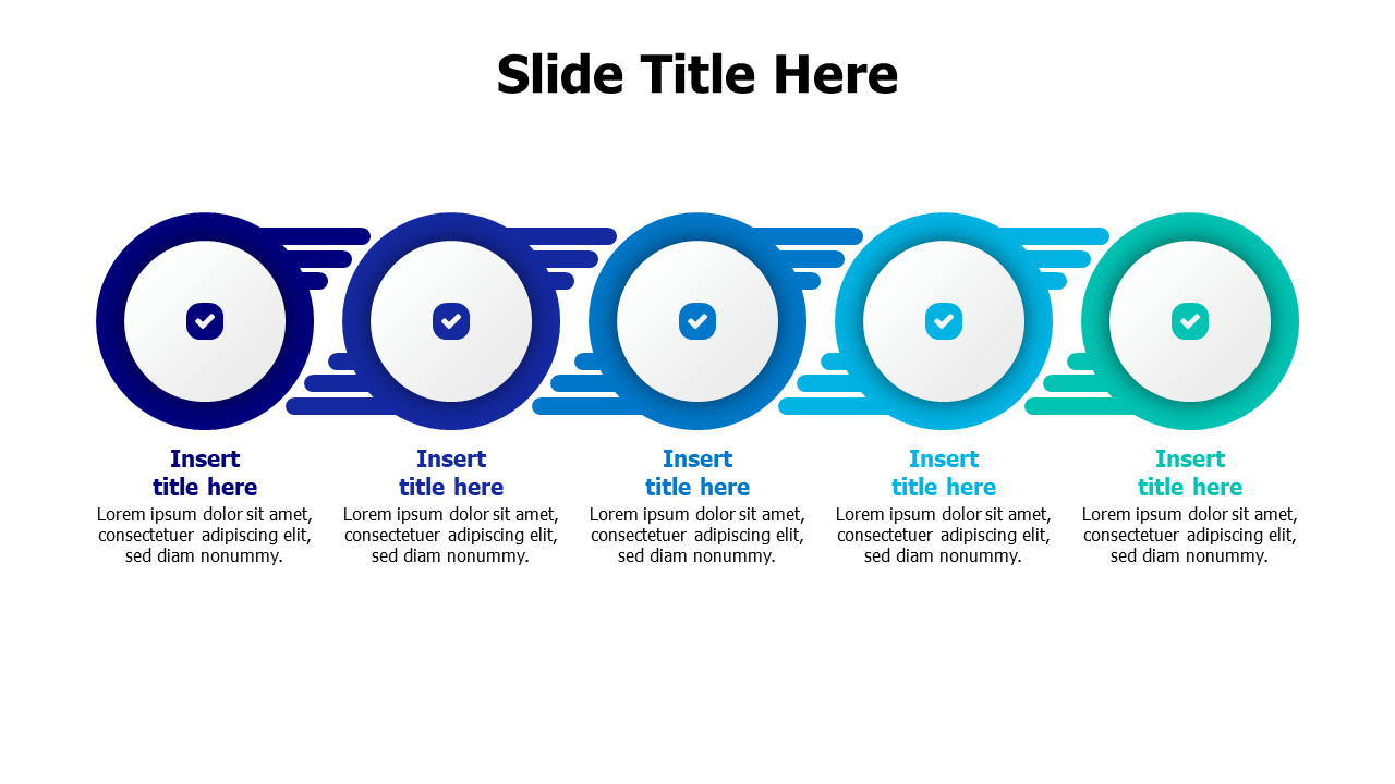 5 connected circlres by lines infographic with icons