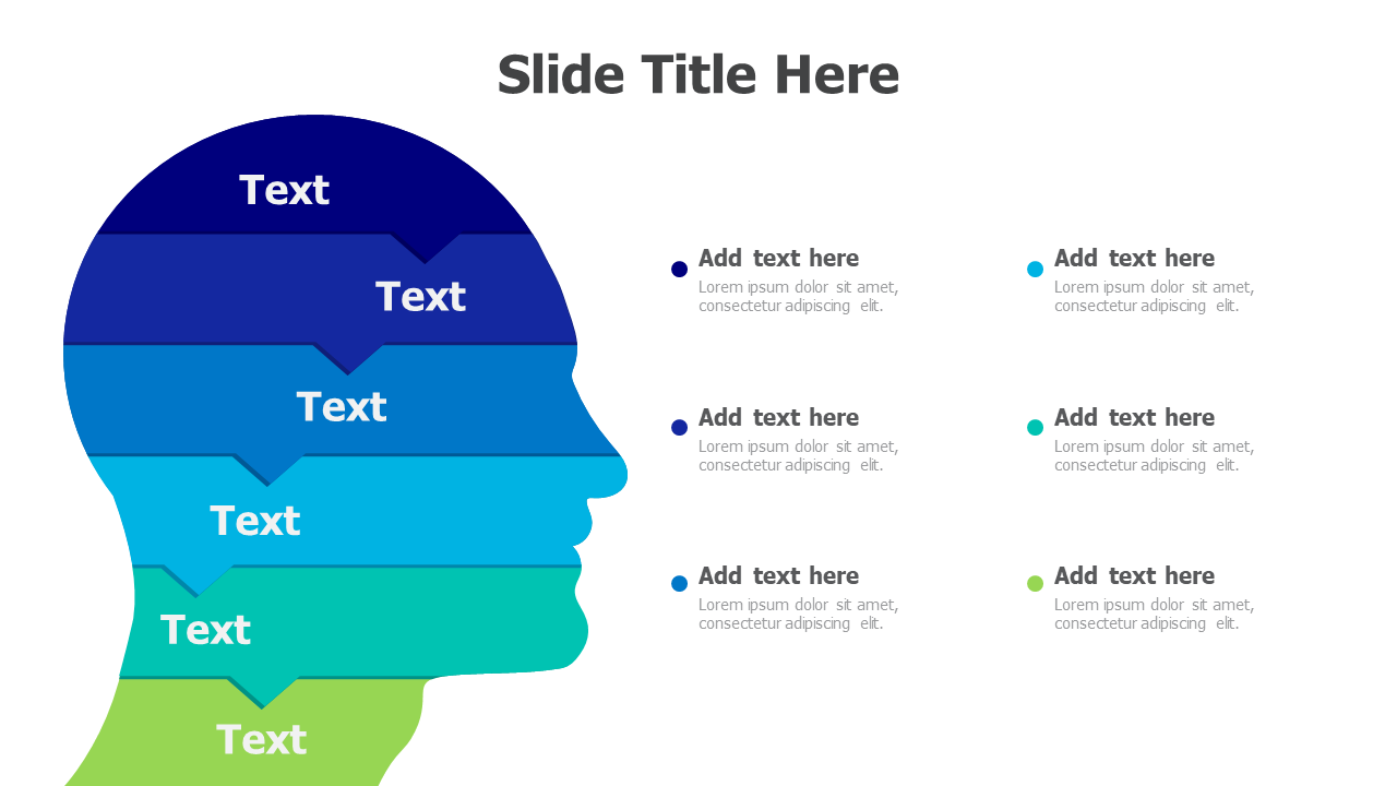 6 points brain infographic 9