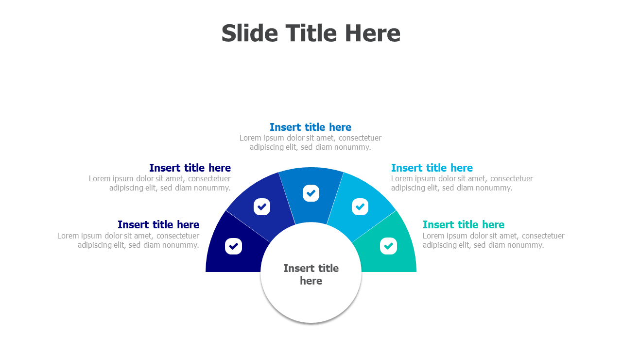 5 points half circle