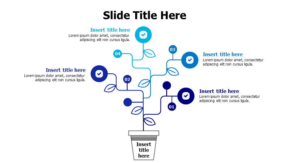 4 points mind map