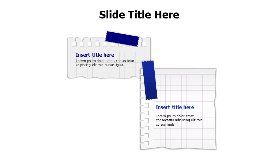 2 graph paper with stick tape