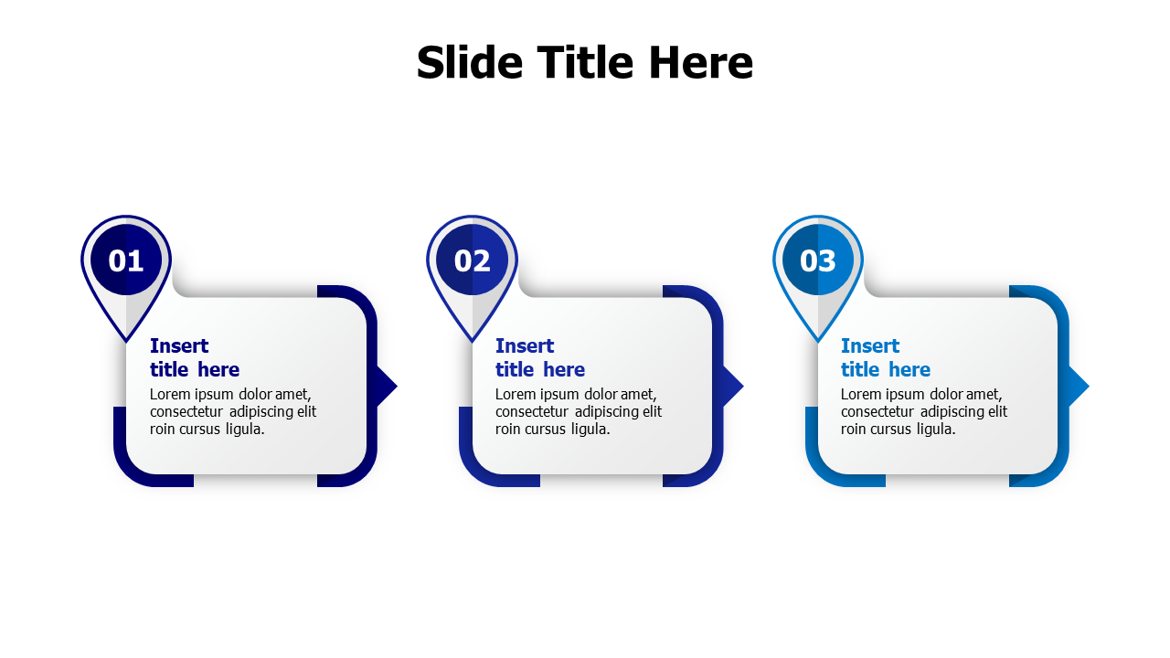 3 squares with location pins infographic