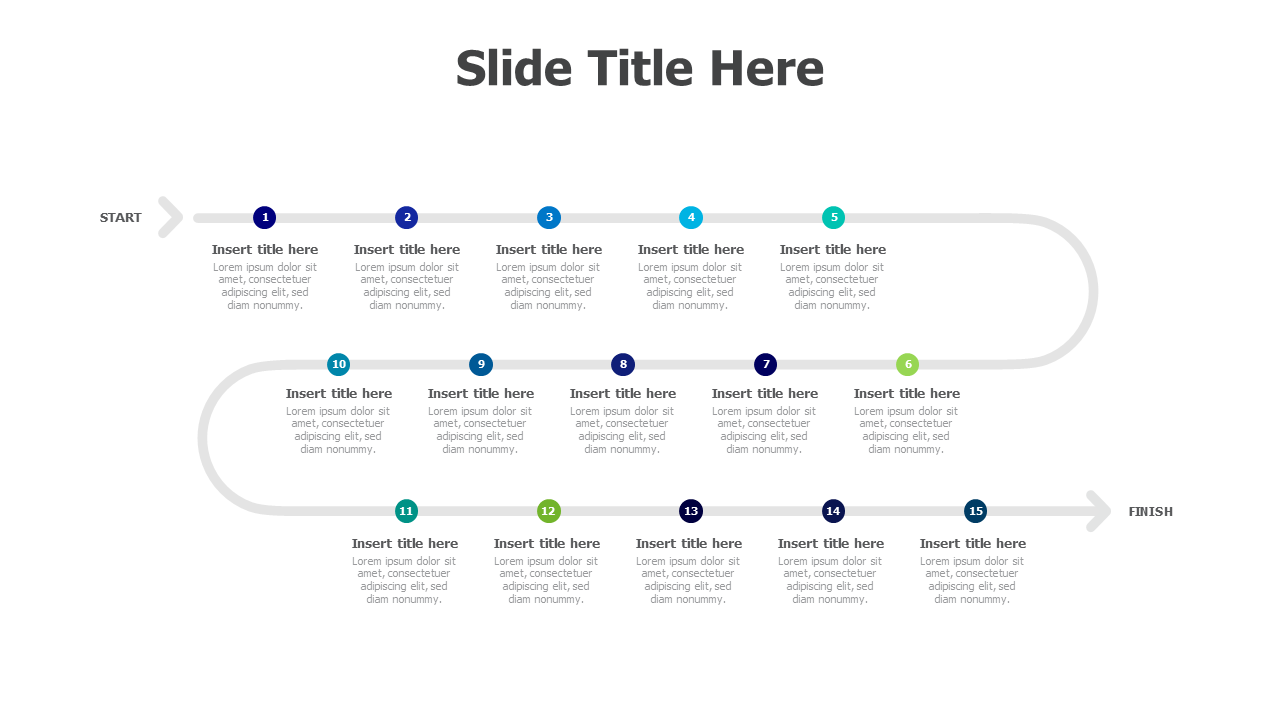 15 points timeline infographic 1