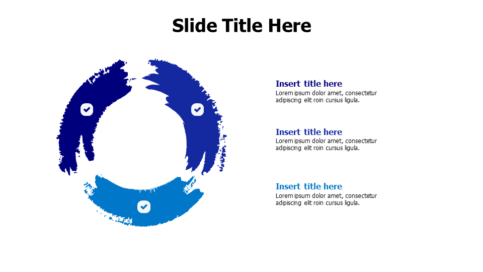 3 steps Scratchy rounded infographic