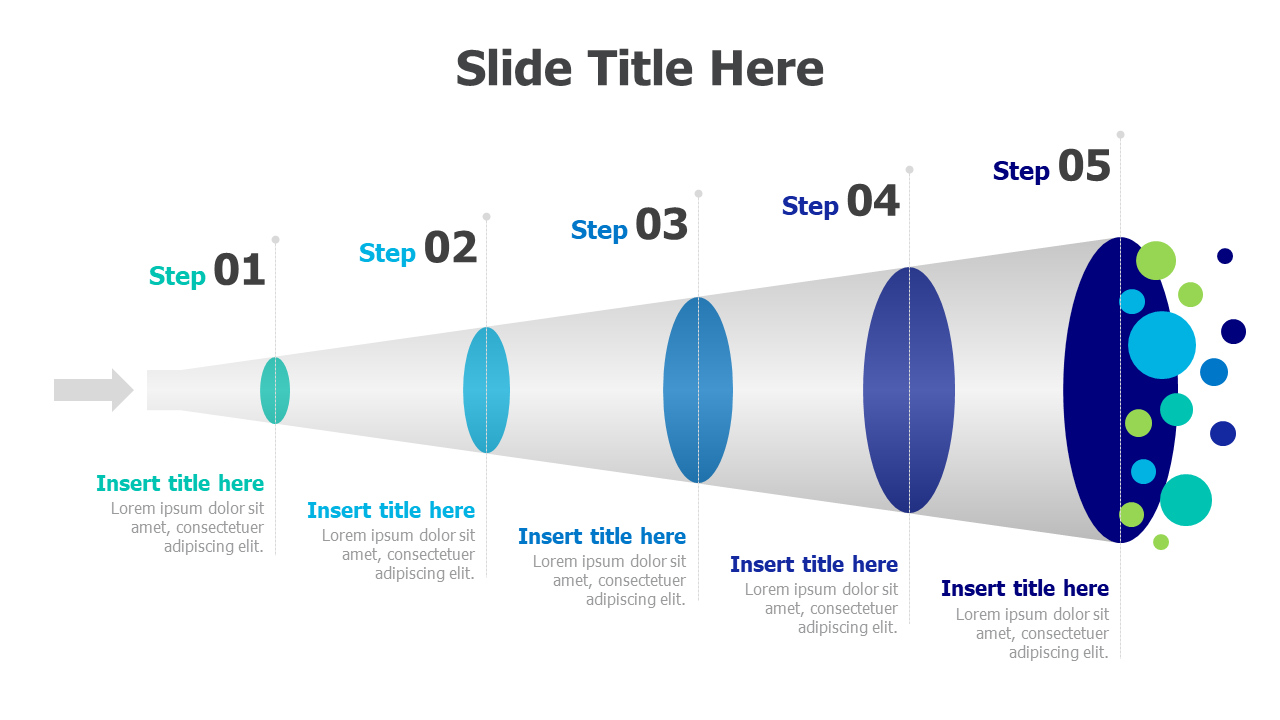 5 levels horizontal funnel 50