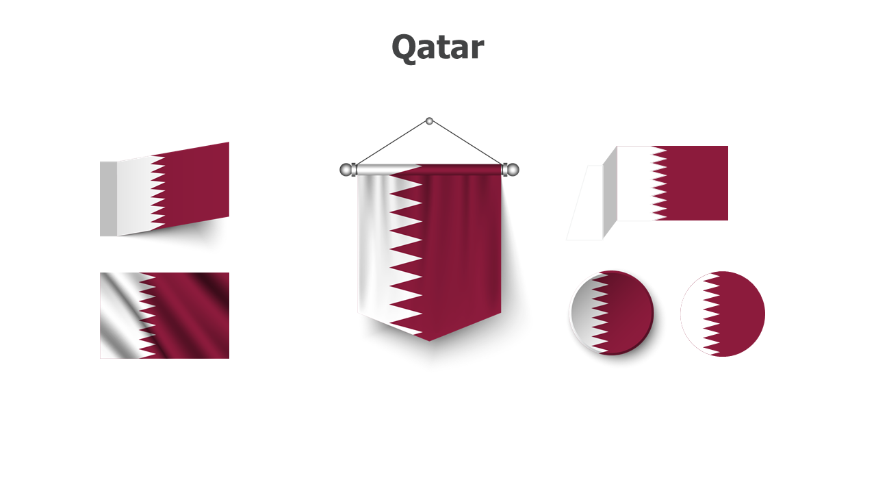 Qatar flags