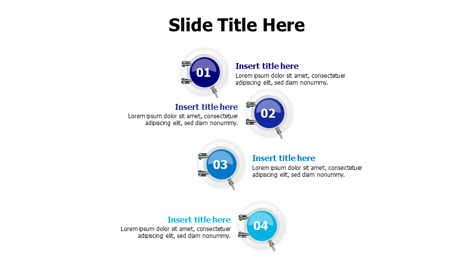 4 points colored submarine windows infographic
