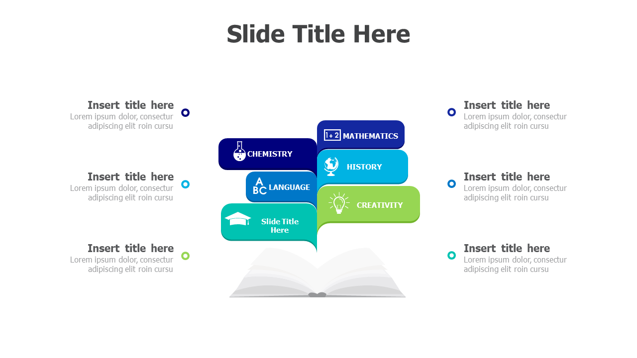 6 subject books infographic