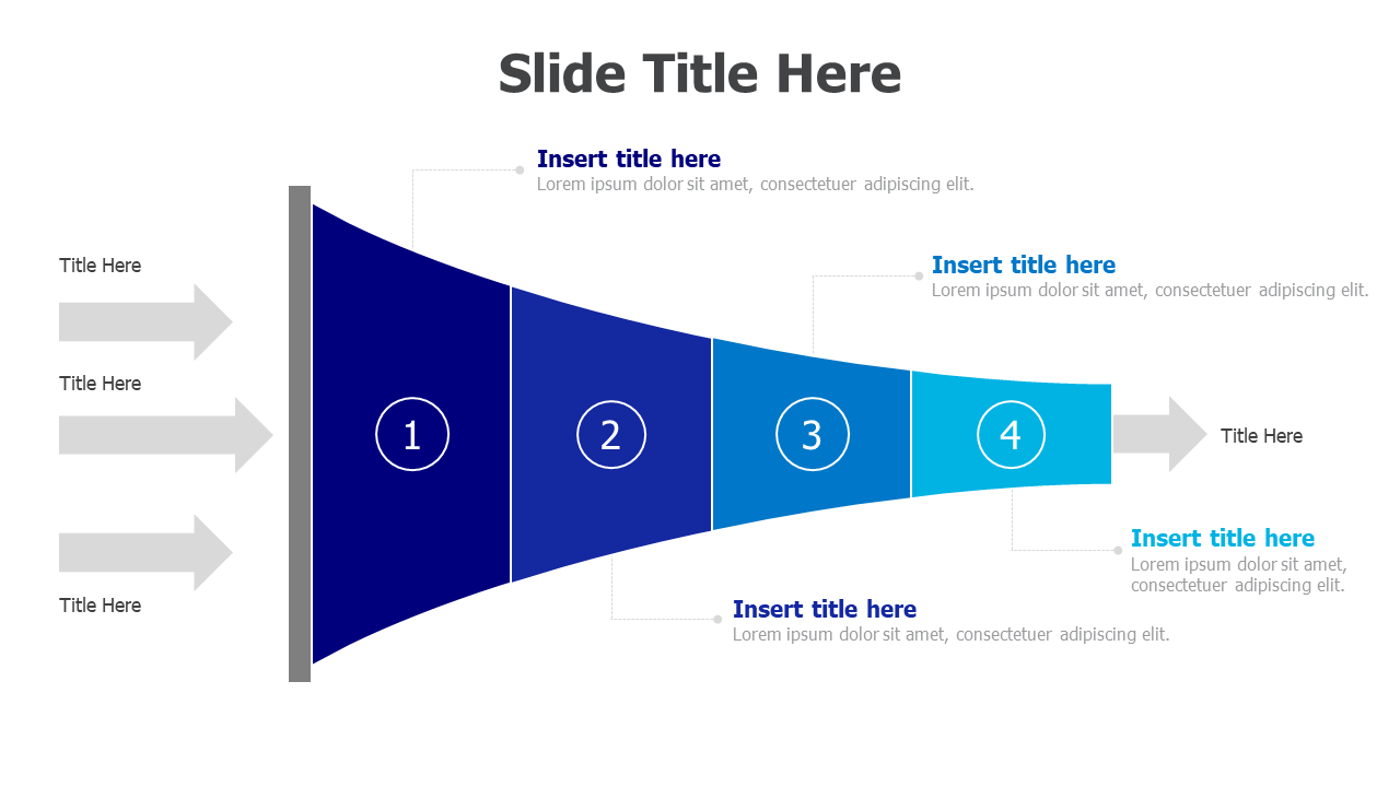 4 levels horizontal funnel 35