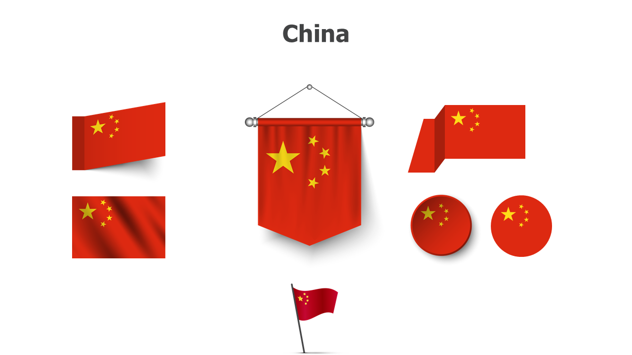 China flags
