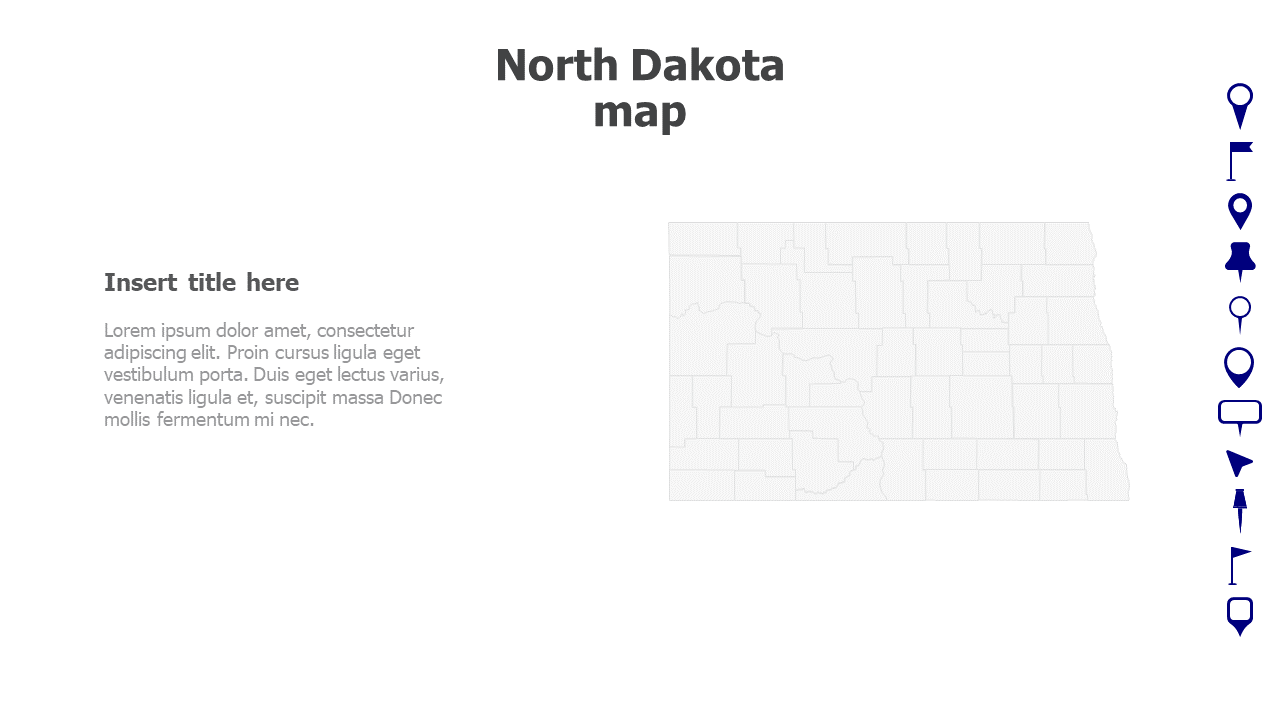 North Dakota map 274