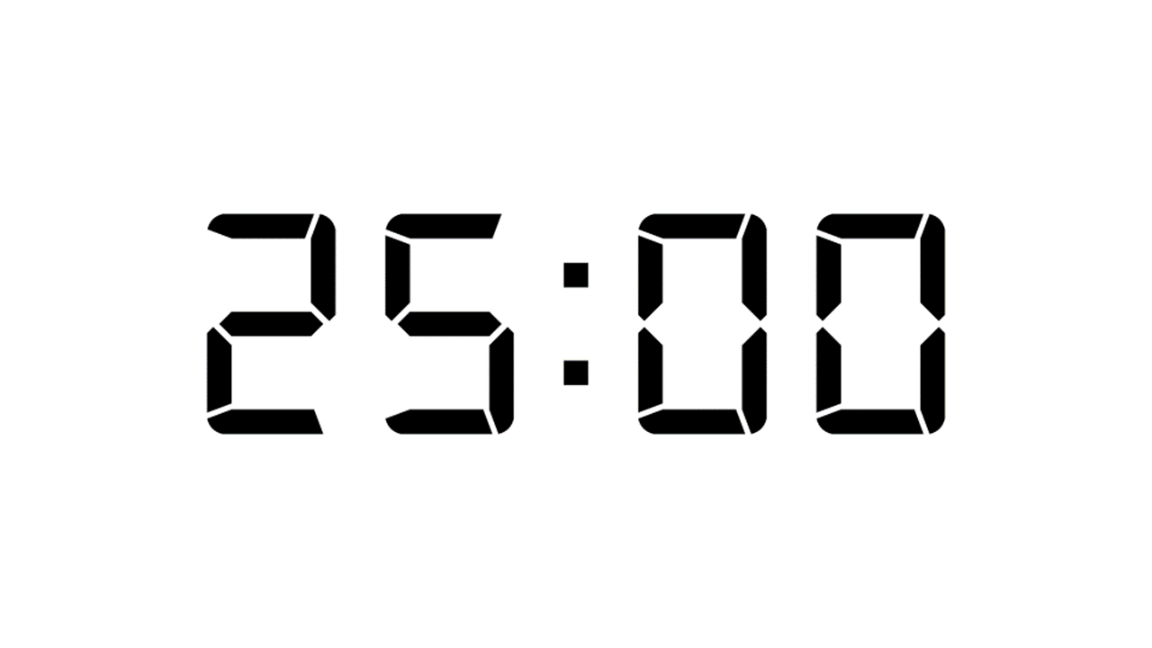 25 Minutes Timer