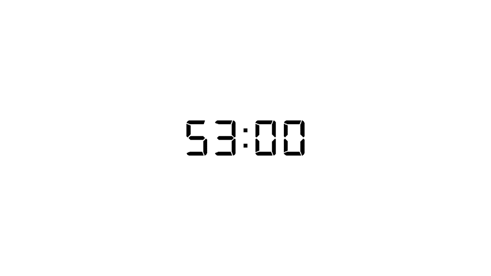 53 minutes timer