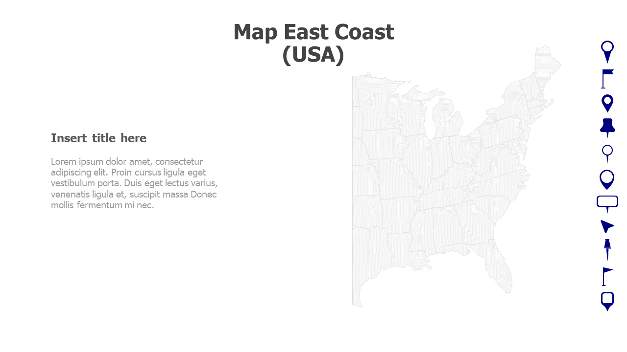 East Coast Map-USA