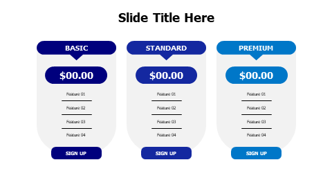 3 pricing labels grey blocks
