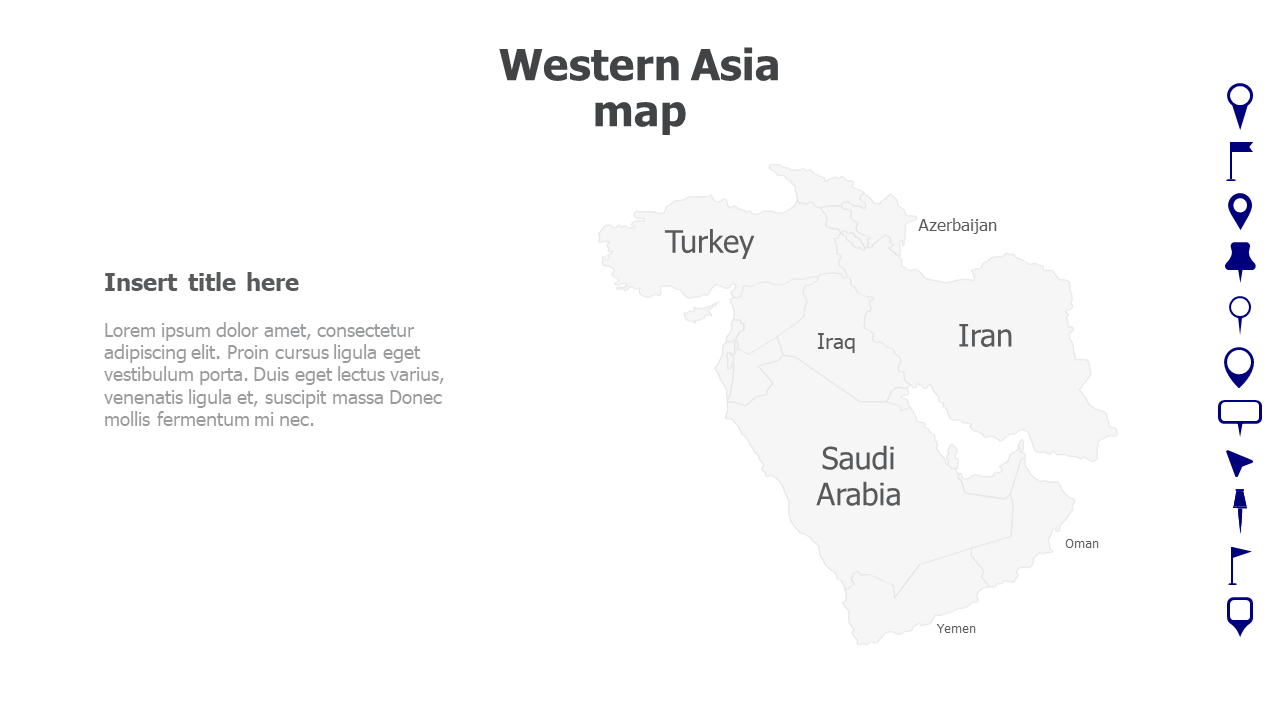 Western Asia map