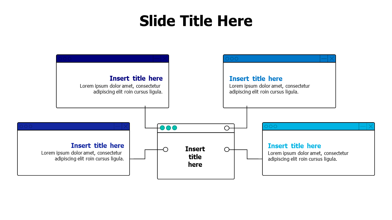 4 web tabs infographic