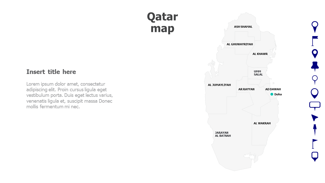 Qatar map with names 172