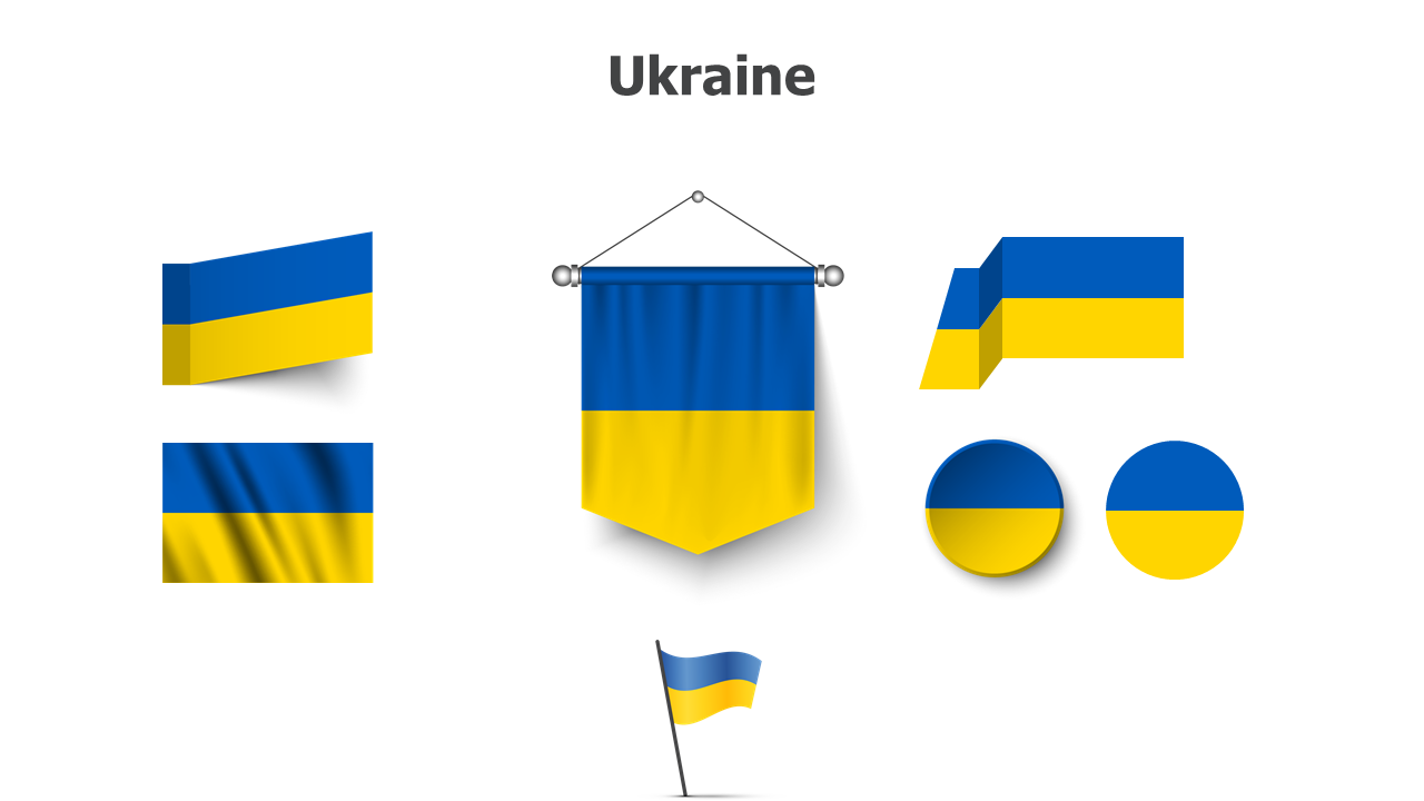 Ukraine flags