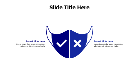 2 points divided mask infographic