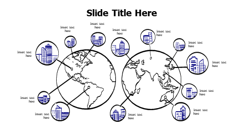 12 points from 2 world maps infographic