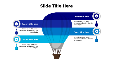 4 colored stripes from divided parachute infographic