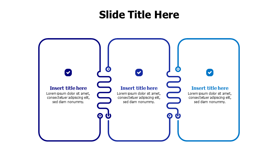 3 wires shapes with icones infographics