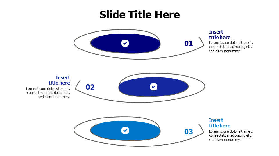 3 points sketchy curved line with icons infographic