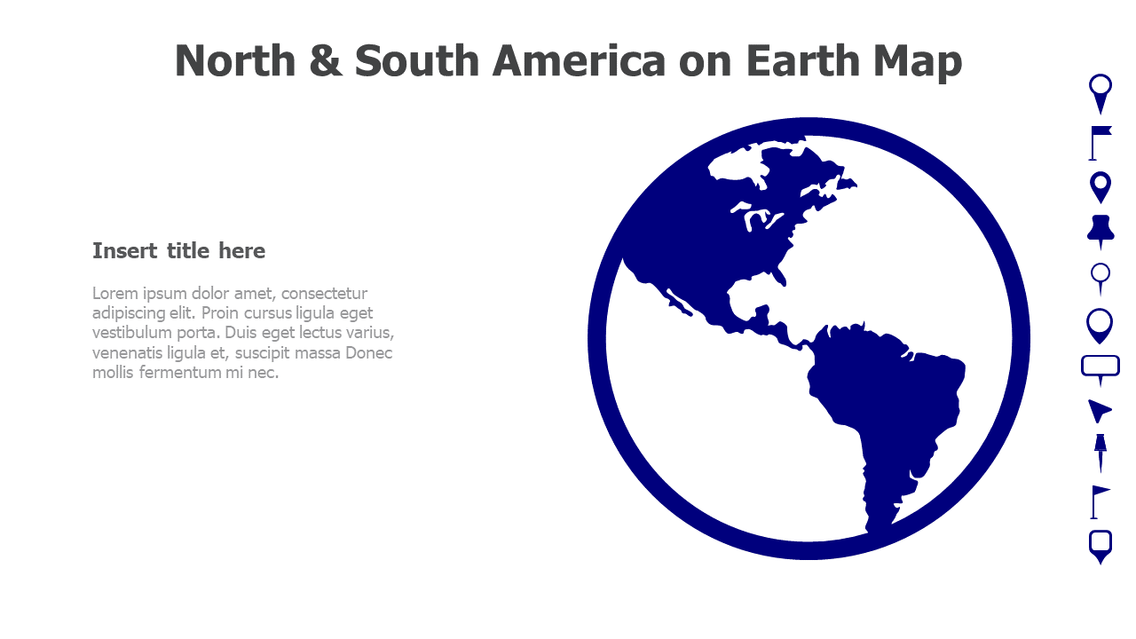 North and South America on Earth Map 4