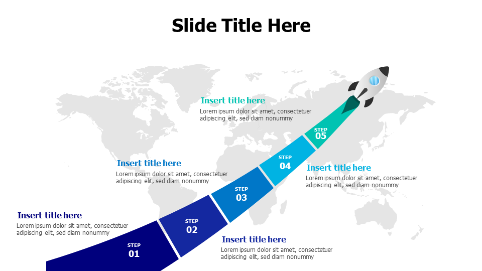 5 steps launch rocket infographic 
