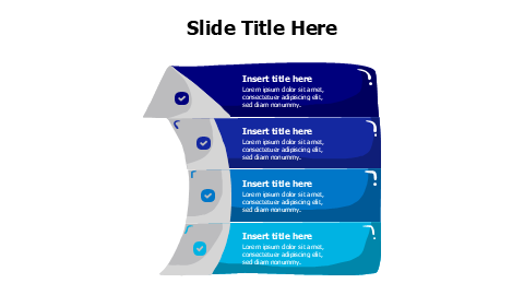 4 colored doodle with arrow infographic