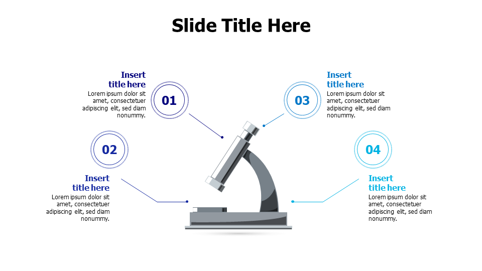 4 points from a flat microscope infographic