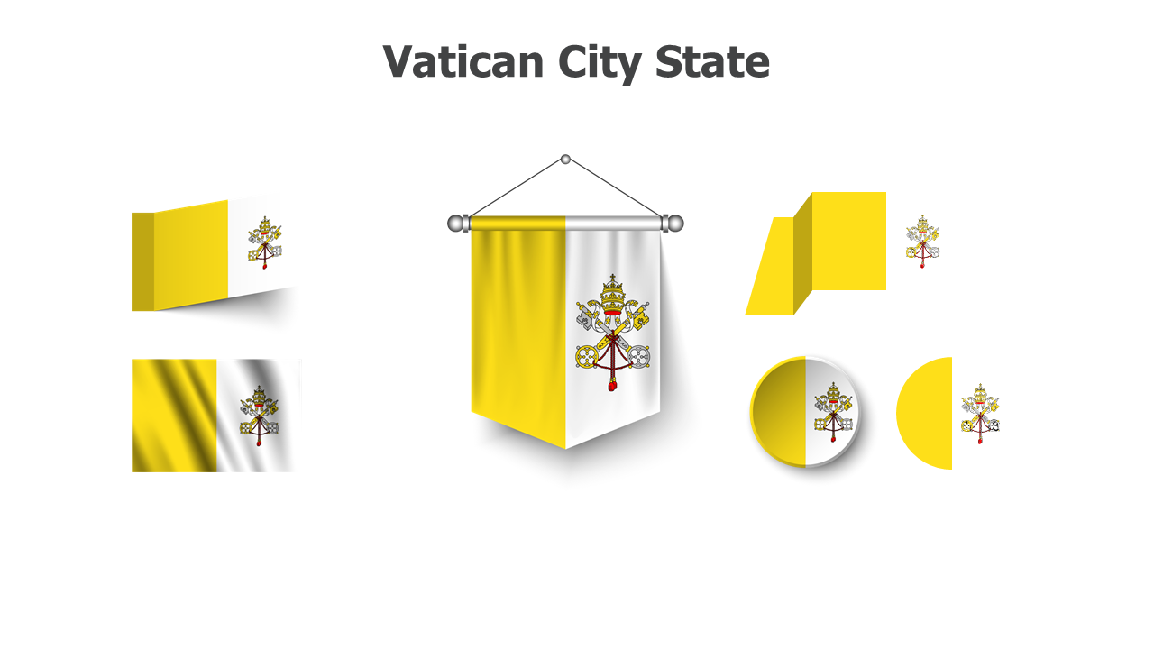 Vatican City State flags