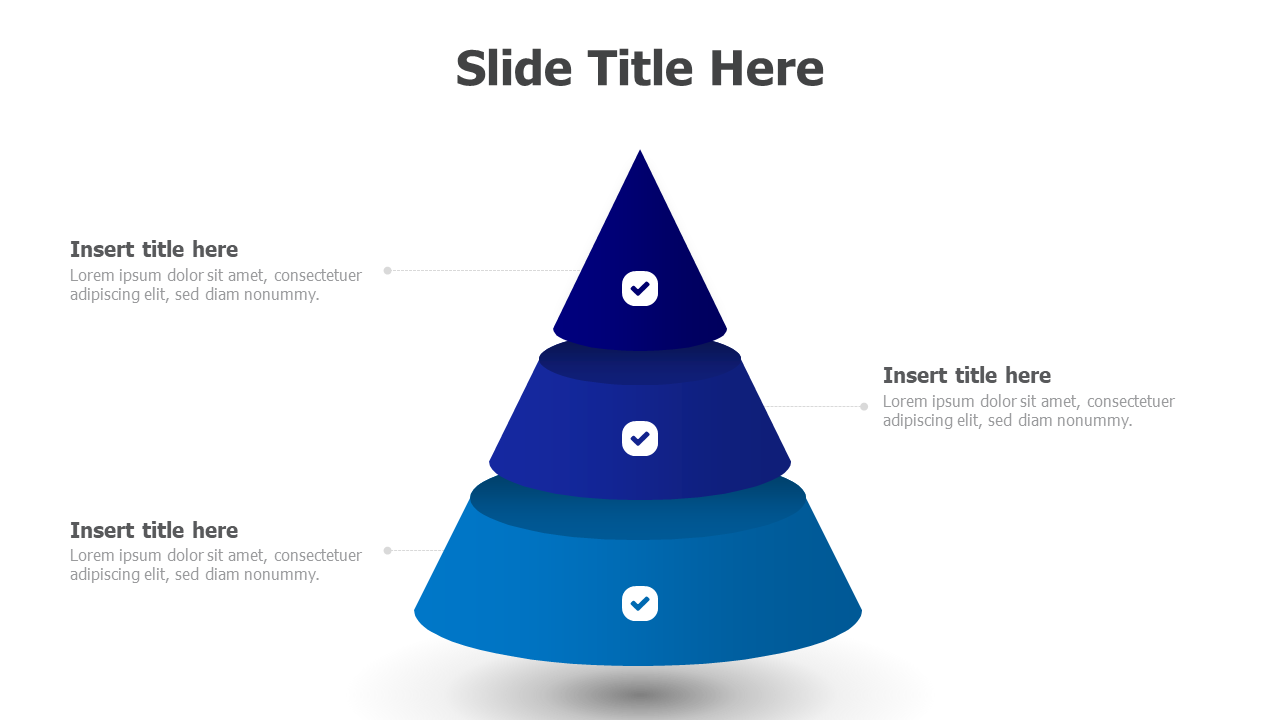 3 Levels 3D-reversed funnel-pyramid